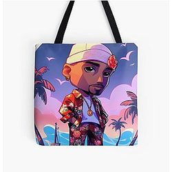 Tupac Shakur Rapper Tote Bag