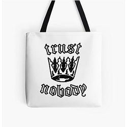 2Pac Trust Crown All Over Print Tote Bag