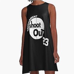 Above The Rim Tournament Shoot Out 23 TUPAC Jersey Small A-Line Dress