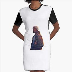Tupac Shakur Rapper T-Shirt Dress