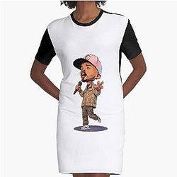 Tupac Shakur Graphic T Shirt Dress