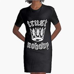 Pac Trust Nobody Crown T-Shirt Dress