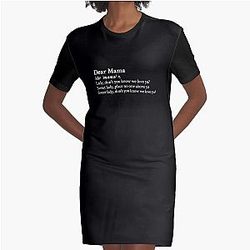 Dear Mama by 2pac T-Shirt Dress