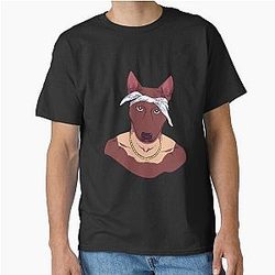 Dog Tupac Shakur Classic T-Shirt is cleaned to: Dog Tupac Shakur Classic T-Shirt