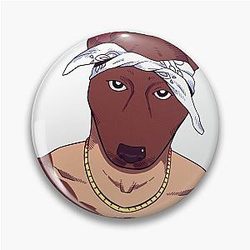 Dog Tupac Shakur Pin