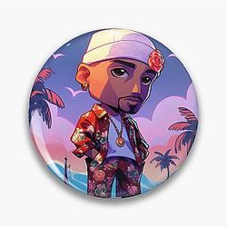 Tupac Shakur Rapper Pin