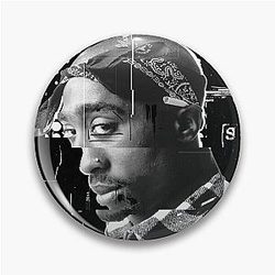 2Pac Art Poster - Urban Hip Hop Wall Art for Fans Pin