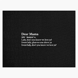 Dear Mama by 2pac Puzzle