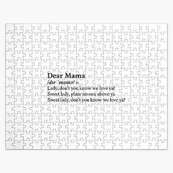 Dear Mama by 2Pac Jigsaw Puzzle