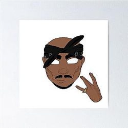 Tupac Shakur West Poster