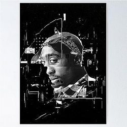 2Pac Art Poster - Urban Hip Hop Wall Art for Rap Fans