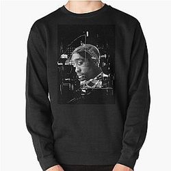 2Pac Art Poster - Urban Hip Hop Wall Art for Rap Fans Pullover Sweatshirt