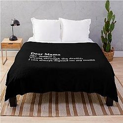Dear Mama by Tupac Throw Blanket