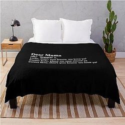 Dear Mama by 2Pac Throw Blanket