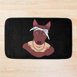 Tupac Shakur Dog Bath Mat