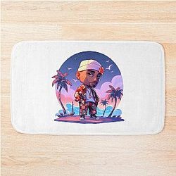 Tupac Shakur Bath Mat