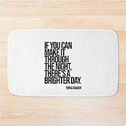 Timeless Wisdom: 2Pac Bath Mat