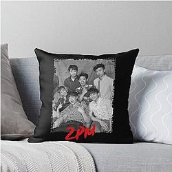 2PM Kpop Group Members Color Design Throw Pillow