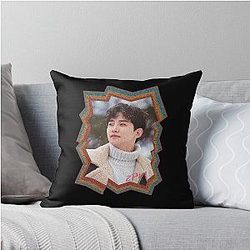 Lee Junho Korean Kpop Retro Color Oil Paint Design Throw Pillow