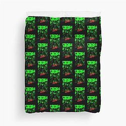 2PM Kpop Group Members Green RGB Color Design Duvet Cover