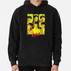 2PM Kpop Group Members Yellow Kpop Pullover Hoodie