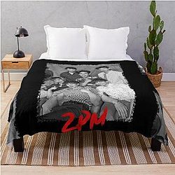 2PM Kpop Group Members Kpop RGB Color Design Throw Blanket
