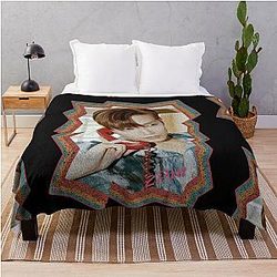 Kim Minjun 2PM Jun K Korean K-pop Retro Color OilPaint Design Throw Blanket