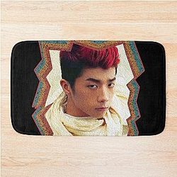 Jang Wooyoung 2PM Korean Kpop Retro Color Oil Paint Design Bath Mat
