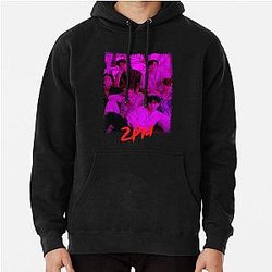 2PM Kpop Group Members Purple RGB Color Design Pullover Hoodie