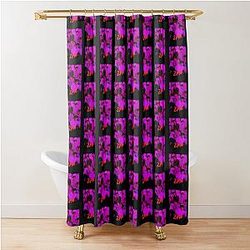 2PM Kpop Group Members Purple RGB Color Design Shower Curtain