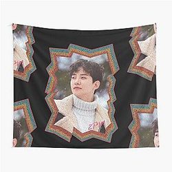 Lee Junho 2PM Korean K-pop Retro Oil Paint Design Tapestry