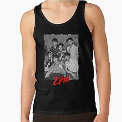 2PM Kpop Group Members RGB Color Design Tank Top
