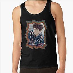 Nichkhun Horvejkul 2PM Korean Kpop Retro Color Oil Paint Tank Top