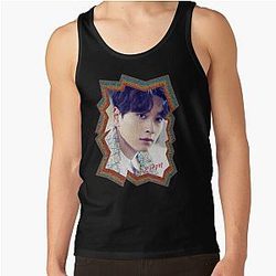 Hwang Chansung 2PM Korean K-pop Oil Paint Tank Top