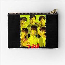 2PM Kpop Group Members Yellow Kpop Color Zipper Pouch