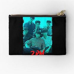 2PM Kpop Group Members Blue Kpop Zipper Pouch
