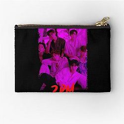 2PM Kpop Group Members Purple RGB Color Design Zipper Pouch