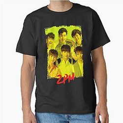 2PM Kpop Group Members in Yellow Kpop RGB Color Design Classic T-Shirt
