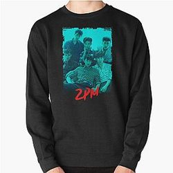 2PM K-Pop Group Members Blue K-Pop RGB Color Design Pullover Sweatshirt