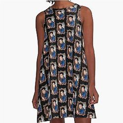 Ok Taecyeon 2PM Taecyeon Korean K-Pop Retro Color Design A-Line Dress