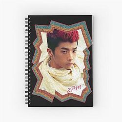 Jang Wooyoung 2PM Korean Kpop Retro Spiral Notebook