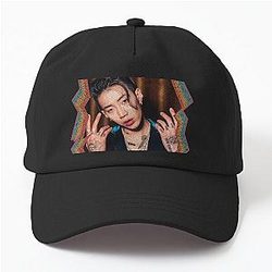 Park Jaebeom 2PM Jay Park Korean Kpop Retro Color Oil Paint Design Hat