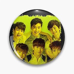 2PM Kpop Group Members Yellow Kpop RGB Color Design Pin