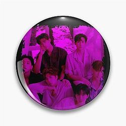 2PM Kpop Group Members Purple Kpop RGB Color Design Pin