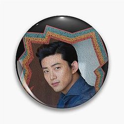 Ok Taecyeon 2PM Korean Kpop Retro Oil Paint Design Pin