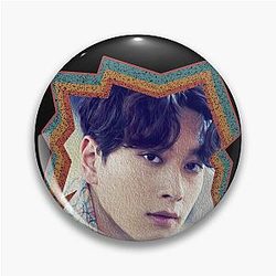 Hwang Chansung 2PM Korean Kpop Retro Color Oil Paint Design Pin