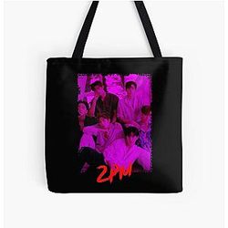 2PM Kpop Group Members RGB Color Design All Over Print Tote Bag