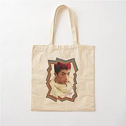 Jang Wooyoung 2PM Korean Kpop Retro Color Design Cotton Tote Bag