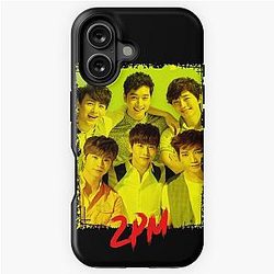 2PM Kpop Group Members Yellow RGB Design iPhone Tough Case