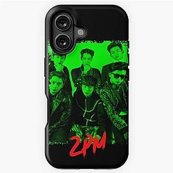 2PM Kpop Group Members Green RGB Color Design iPhone Tough Case